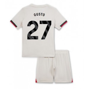 Fotbalové Dres Chelsea Malo Gusto #27 Dětské Venkovní Oblečení 2025-26 Krátký Rukáv (+ trenýrky)